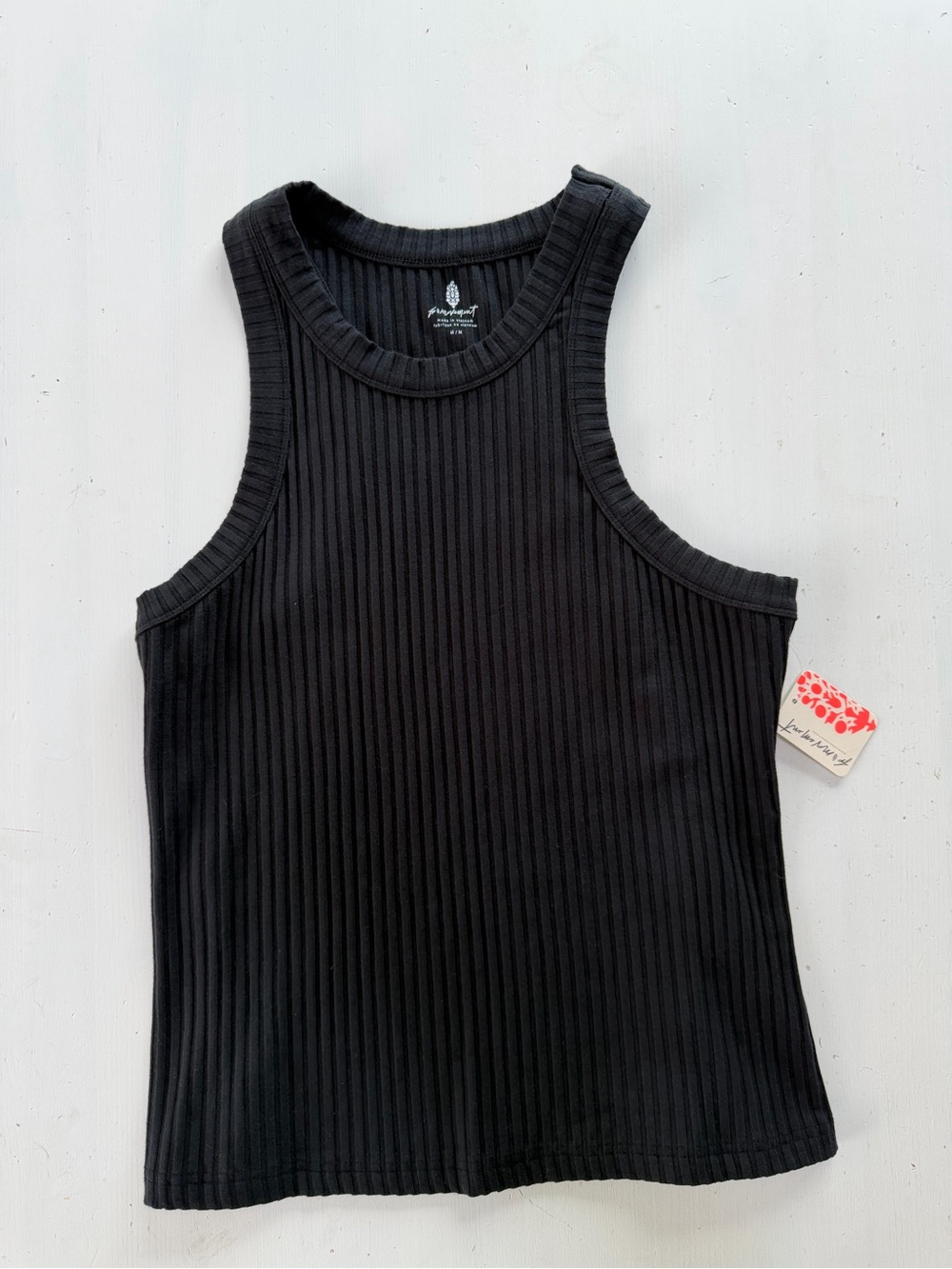 Free people movement black ribbed tank size M NWT